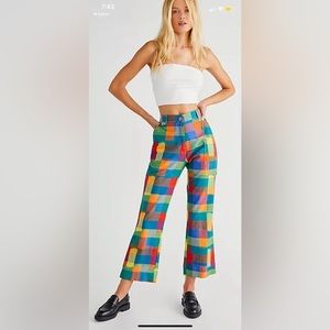 Pre Owned Free People x Chaos and Colour Junie Trousers sz XS
